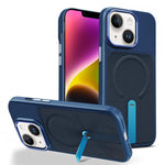 Custodia per telefono magnetica con supporto girevole in tessuto tecnico, For iPhone 15, For iPhone 14 Plus, For iPhone 14
