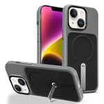 Custodia per telefono magnetica con supporto girevole in tessuto tecnico, For iPhone 15, For iPhone 14 Plus, For iPhone 14