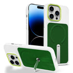 Custodia per telefono magnetica con supporto girevole in tessuto tecnico, For iPhone 14 Pro, For iPhone 14 Pro Max, For iPhone 13 Pro Max