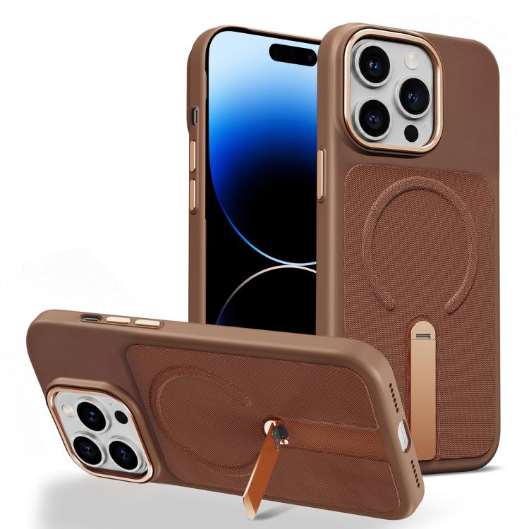 Custodia per telefono magnetica con supporto girevole in tessuto tecnico, For iPhone 14 Pro, For iPhone 14 Pro Max, For iPhone 13 Pro Max