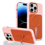 Custodia per telefono magnetica con supporto girevole in tessuto tecnico, For iPhone 14 Pro, For iPhone 14 Pro Max, For iPhone 13 Pro Max