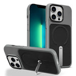 Custodia per telefono magnetica con supporto girevole in tessuto tecnico, For iPhone 14 Pro, For iPhone 14 Pro Max, For iPhone 13 Pro Max