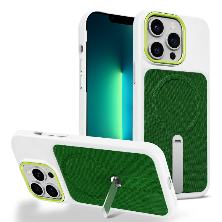 Custodia per telefono magnetica con supporto girevole in tessuto tecnico, For iPhone 14 Pro, For iPhone 14 Pro Max, For iPhone 13 Pro Max