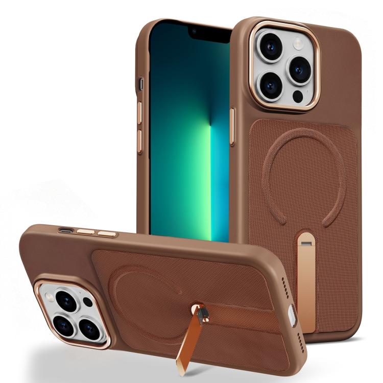 Custodia per telefono magnetica con supporto girevole in tessuto tecnico, For iPhone 14 Pro, For iPhone 14 Pro Max, For iPhone 13 Pro Max