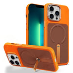 Custodia per telefono magnetica con supporto girevole in tessuto tecnico, For iPhone 13 Pro, For iPhone 13, For iPhone 12