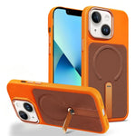 Custodia per telefono magnetica con supporto girevole in tessuto tecnico, For iPhone 13 Pro, For iPhone 13, For iPhone 12