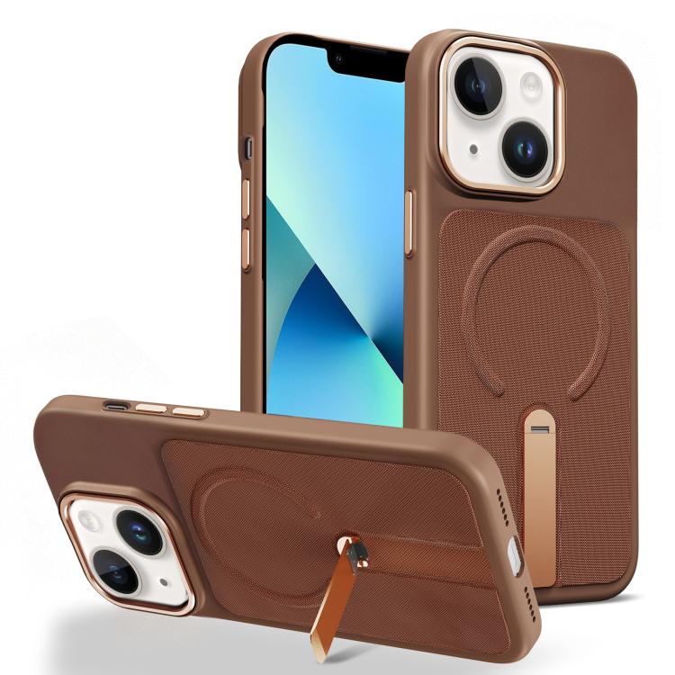Custodia per telefono magnetica con supporto girevole in tessuto tecnico, For iPhone 13 Pro, For iPhone 13, For iPhone 12