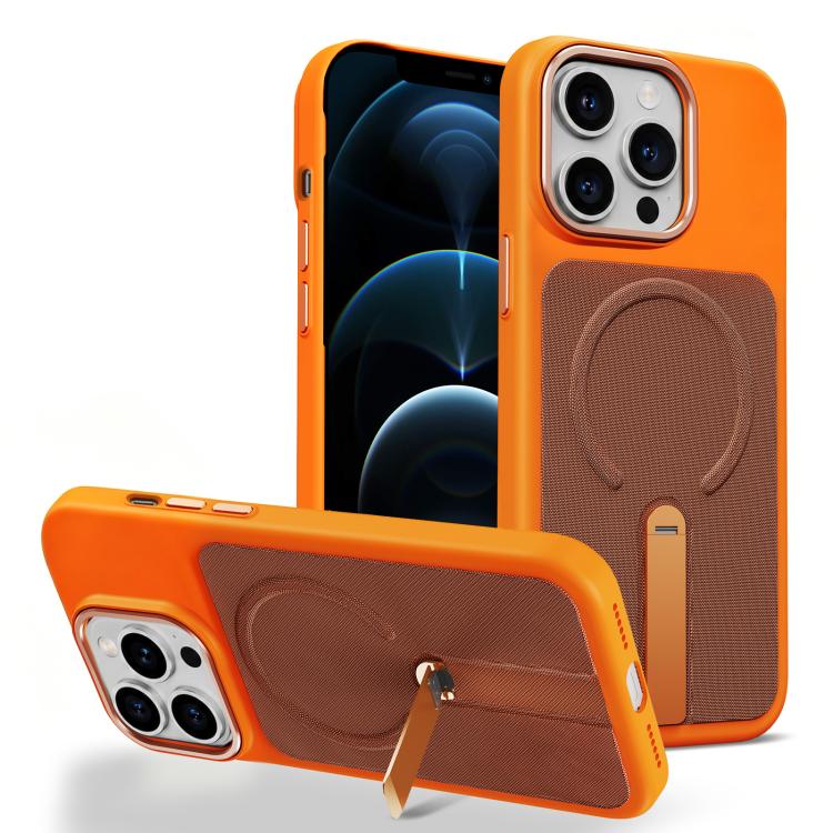 Custodia per telefono magnetica con supporto girevole in tessuto tecnico, For iPhone 12 Pro Max, For iPhone 12 Pro