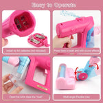 Gioco di finzione per bambini con aspirapolvere elettrico, suoni e luci., without Base (Pink), without Base (Green)