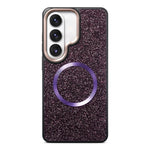 Custodia magnetica antiurto con airbag glitterato per telefono, For Galaxy S26 Ultra 5G, For Galaxy S26 5G, For Galaxy S25 Ultra 5G, For Galaxy S24 Ultra 5G, For Galaxy S24 5G