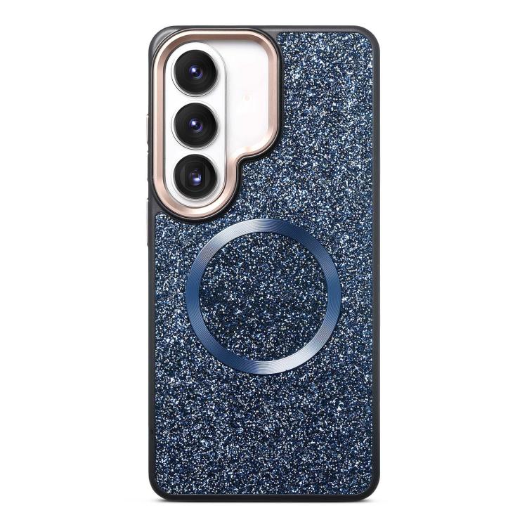 Custodia magnetica antiurto con airbag glitterato per telefono, For Galaxy S26 Ultra 5G, For Galaxy S26 5G, For Galaxy S25 Ultra 5G, For Galaxy S24 Ultra 5G, For Galaxy S24 5G