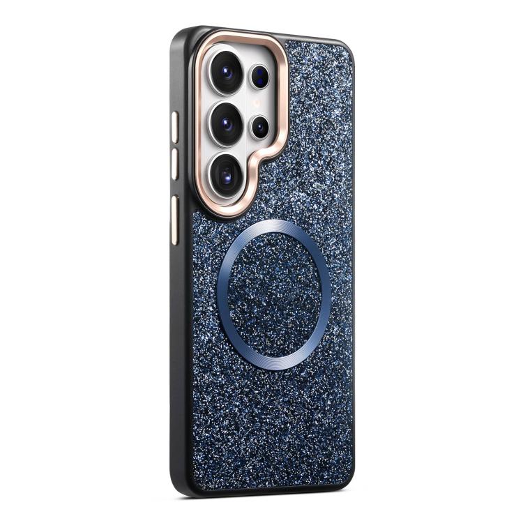 Custodia magnetica antiurto con airbag glitterato per telefono, For Galaxy S26 Ultra 5G, For Galaxy S26 5G, For Galaxy S25 Ultra 5G, For Galaxy S24 Ultra 5G, For Galaxy S24 5G