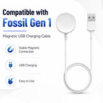 Caricabatterie magnetico USB per orologi xDfind, lunghezza: 1 m, For Fossil Gen 1