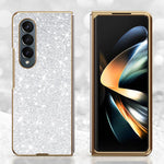 Custodia per telefono antiurto con effetto galvanizzato glitterato, For Galaxy Z Fold7 5G, For Galaxy Z Flip7 5G, For Galaxy Z Fold6 5G, For Galaxy Z Fold5 5G, For Galaxy Z Fold4 5G, For Galaxy Z Fold3 5G