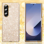 Custodia per telefono antiurto con effetto galvanizzato glitterato, For Galaxy Z Fold7 5G, For Galaxy Z Flip7 5G, For Galaxy Z Fold6 5G, For Galaxy Z Fold5 5G, For Galaxy Z Fold4 5G, For Galaxy Z Fold3 5G