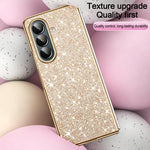 Custodia per telefono antiurto con effetto galvanizzato glitterato, For Galaxy Z Fold7 5G, For Galaxy Z Flip7 5G, For Galaxy Z Fold6 5G, For Galaxy Z Fold5 5G, For Galaxy Z Fold4 5G, For Galaxy Z Fold3 5G