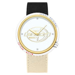 Orologio SANDA 3202 Slim Silent impermeabile fino a 3 ATM con cinturino in nylon, ideale per studenti.
