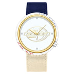 Orologio SANDA 3202 Slim Silent impermeabile fino a 3 ATM con cinturino in nylon, ideale per studenti.