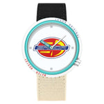 Orologio SANDA 3202 Slim Silent impermeabile fino a 3 ATM con cinturino in nylon, ideale per studenti.