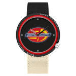 Orologio SANDA 3202 Slim Silent impermeabile fino a 3 ATM con cinturino in nylon, ideale per studenti.