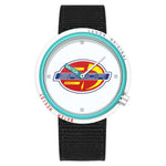 Orologio SANDA 3202 Slim Silent impermeabile fino a 3 ATM con cinturino in nylon, ideale per studenti.