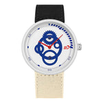 Orologio da studente SANDA 3216 dallo stile minimalista, impermeabile fino a 5 ATM, con cinturino in nylon.