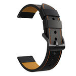 Per Samsung Galaxy Watch 3 Cinturino di ricambio per cinturino di ricambio in vera pelle con foro rotondo da 45 mm