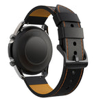 Per Samsung Galaxy Watch 3 Cinturino di ricambio per cinturino di ricambio in vera pelle con foro rotondo da 45 mm