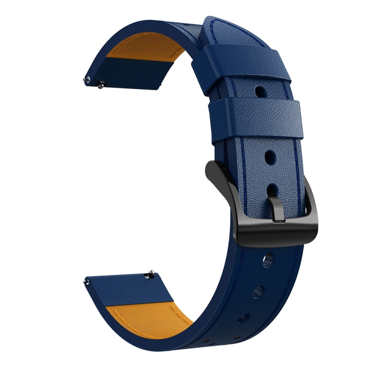 Per Samsung Galaxy Watch 3 Cinturino di ricambio per cinturino di ricambio in vera pelle con foro rotondo da 45 mm