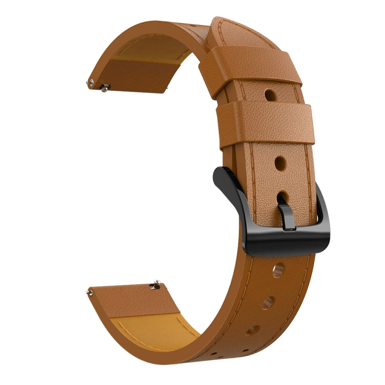 Per Samsung Galaxy Watch 3 Cinturino di ricambio per cinturino di ricambio in vera pelle con foro rotondo da 45 mm