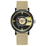 Orologio da studente SANDA 3217 stile preppy, impermeabile fino a 5 ATM, con cinturino in nylon.