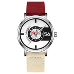 Orologio da studente SANDA 3217 stile preppy, impermeabile fino a 5 ATM, con cinturino in nylon.