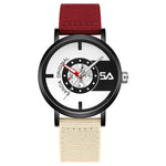 Orologio da studente SANDA 3217 stile preppy, impermeabile fino a 5 ATM, con cinturino in nylon.