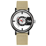 Orologio da studente SANDA 3217 stile preppy, impermeabile fino a 5 ATM, con cinturino in nylon.