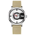 Orologio da studente SANDA 3217 stile preppy, impermeabile fino a 5 ATM, con cinturino in nylon.