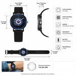 Orologio da studente SANDA 3217 stile preppy, impermeabile fino a 5 ATM, con cinturino in nylon.