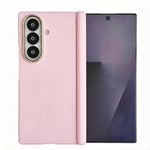 Custodia per telefono in PC con doppio magnete centrale, protezione per la cornice dell'obiettivo, sensazione al tatto simile alla pelle, asse centrale., For Galaxy Z Fold7 5G, For Galaxy Z Fold6, For Galaxy Z Fold5