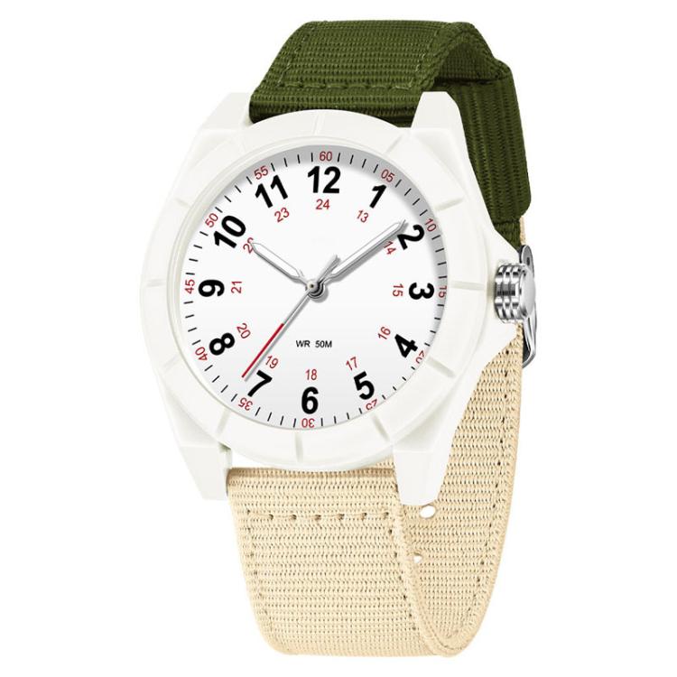 Orologio SANDA 6232 semplice, impermeabile fino a 5 ATM, con luminescenza e cinturino in nylon.