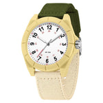 Orologio SANDA 6232 semplice, impermeabile fino a 5 ATM, con luminescenza e cinturino in nylon.