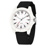Orologio SANDA 6232 semplice, impermeabile fino a 5 ATM, con luminescenza e cinturino in nylon.