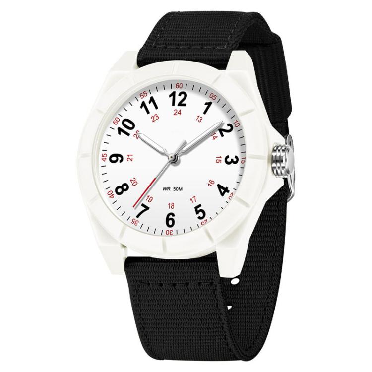 Orologio SANDA 6232 semplice, impermeabile fino a 5 ATM, con luminescenza e cinturino in nylon.