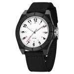 Orologio SANDA 6232 semplice, impermeabile fino a 5 ATM, con luminescenza e cinturino in nylon.
