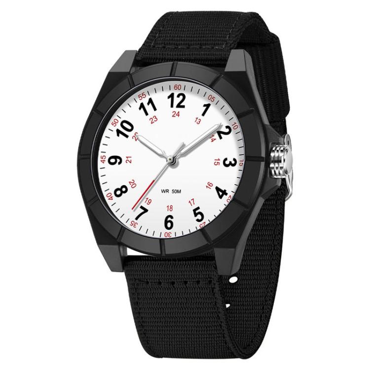 Orologio SANDA 6232 semplice, impermeabile fino a 5 ATM, con luminescenza e cinturino in nylon.