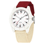 Orologio SANDA 6232 semplice, impermeabile fino a 5 ATM, con luminescenza e cinturino in nylon.