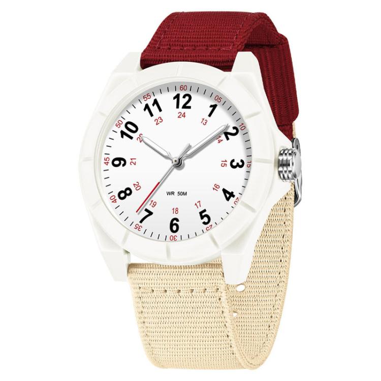 Orologio SANDA 6232 semplice, impermeabile fino a 5 ATM, con luminescenza e cinturino in nylon.