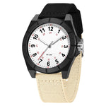 Orologio SANDA 6232 semplice, impermeabile fino a 5 ATM, con luminescenza e cinturino in nylon.