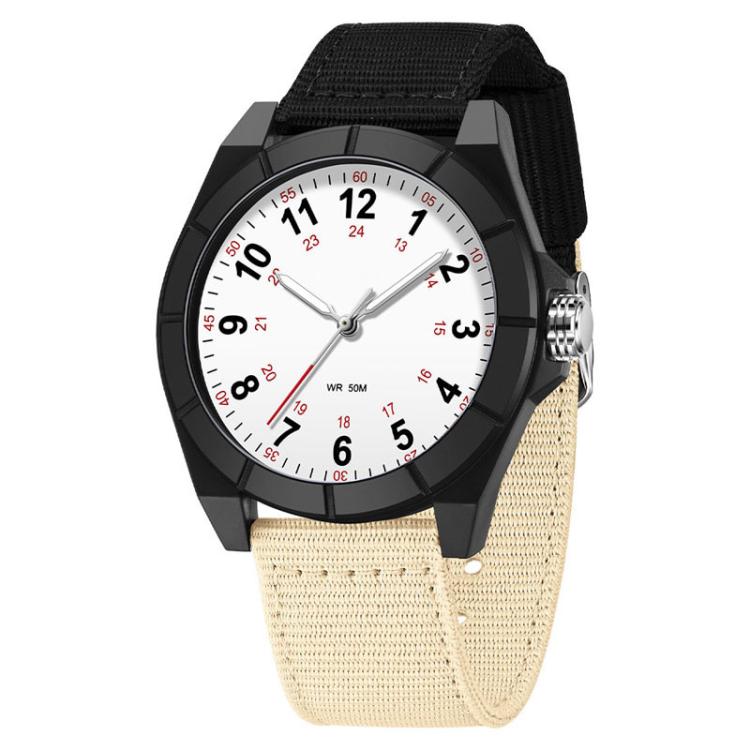 Orologio SANDA 6232 semplice, impermeabile fino a 5 ATM, con luminescenza e cinturino in nylon.