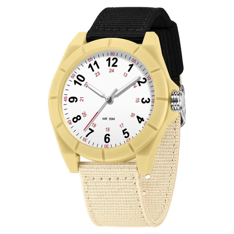 Orologio SANDA 6232 semplice, impermeabile fino a 5 ATM, con luminescenza e cinturino in nylon.
