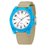 Orologio SANDA 6232 semplice, impermeabile fino a 5 ATM, con luminescenza e cinturino in nylon.