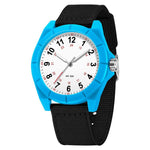 Orologio SANDA 6232 semplice, impermeabile fino a 5 ATM, con luminescenza e cinturino in nylon.
